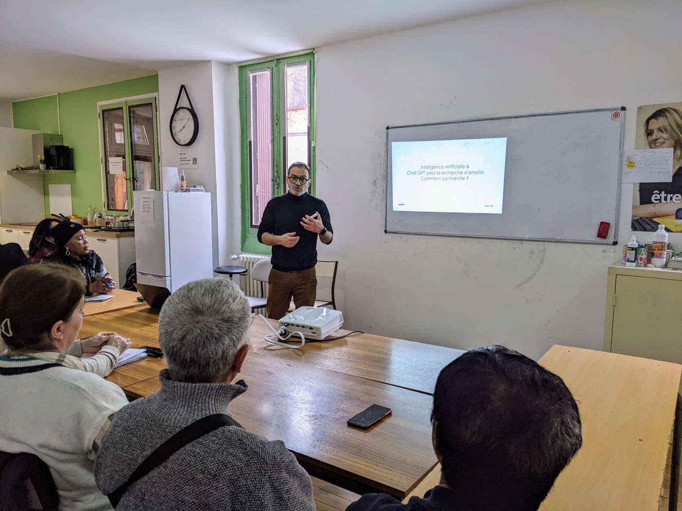 Jérôme Denis leading an AI session